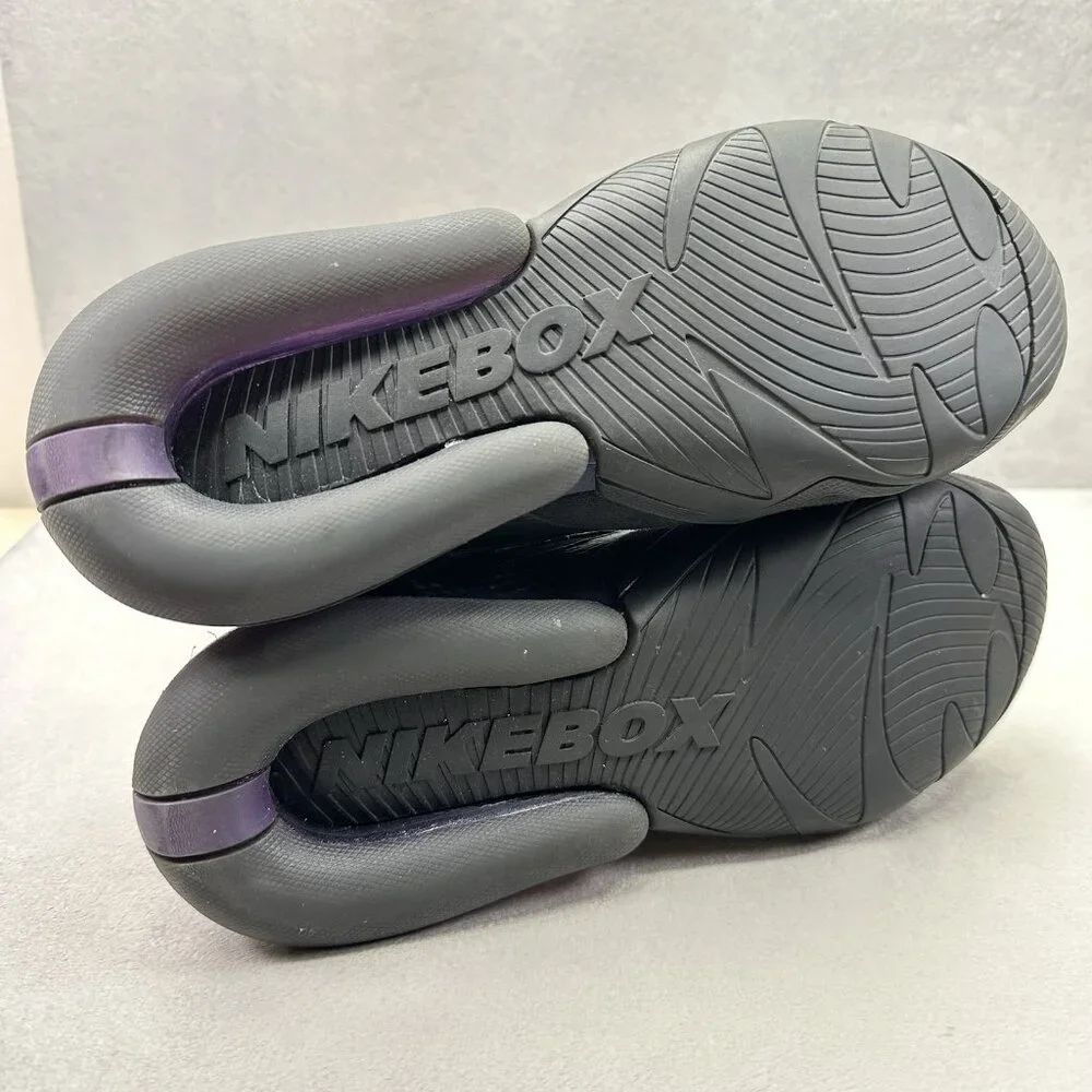 Nike Air Max Box‎ Womens Size 8.5 Boxing Shoes Black Grand Purple High Top RARE